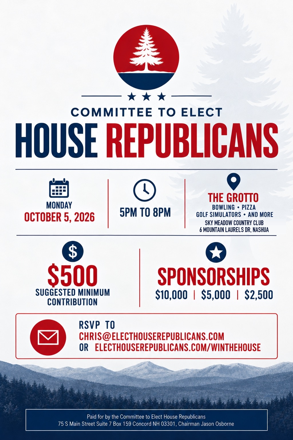 CTEHR Fall Fundraiser - Monday, October 5, 2026, The Grotto at Sky Meadow Country Club, Nashua